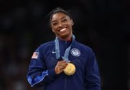 Simone Biles of Team United States during the Olympic Games 2024 in Paris, France. (Photo by Getty Images)